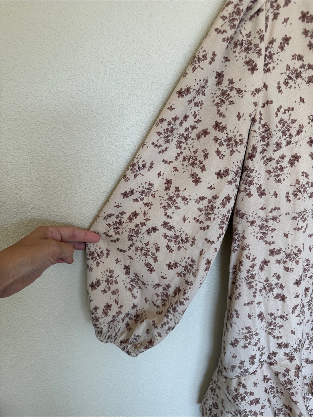 Dainty Jewells Fate Found US Beige and Brown Floral Tiered Maxi Dress XL - Picture 4 of 9